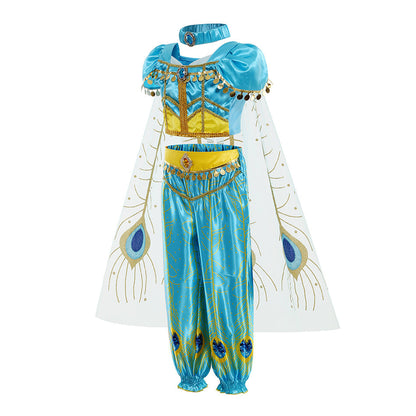 Princess Jasmine Peacock Cape Costume