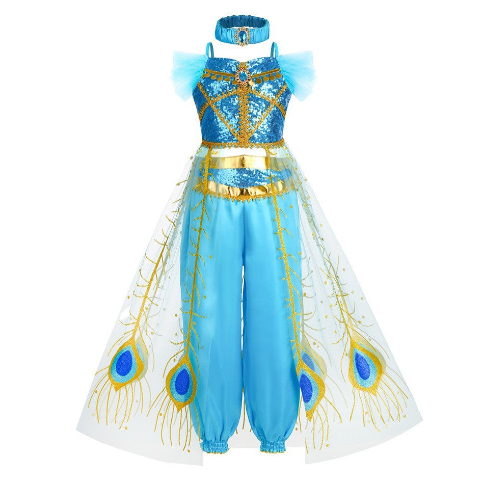 Princess Jasmine Peacock Skirt Costume