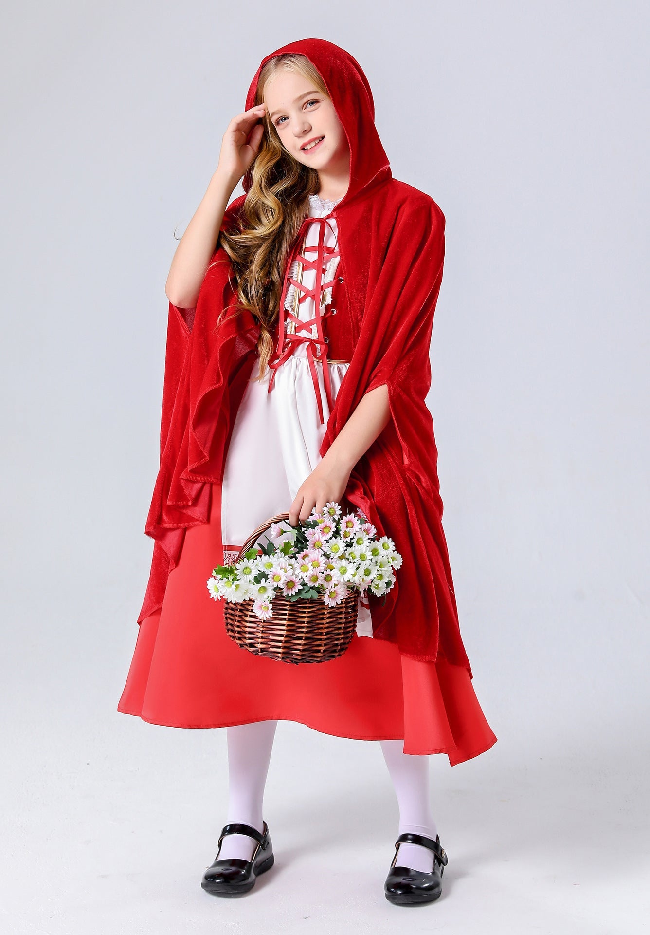 Elegant Little Red Riding Hood Costume – Classic Fairytale LooK