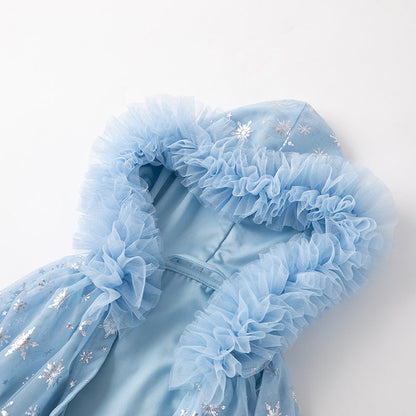 Winter Frozen Elsa Princess Cape