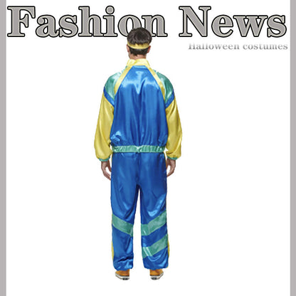 Retro Hip Hop Rock Music Halloween Couple Tracksiuts