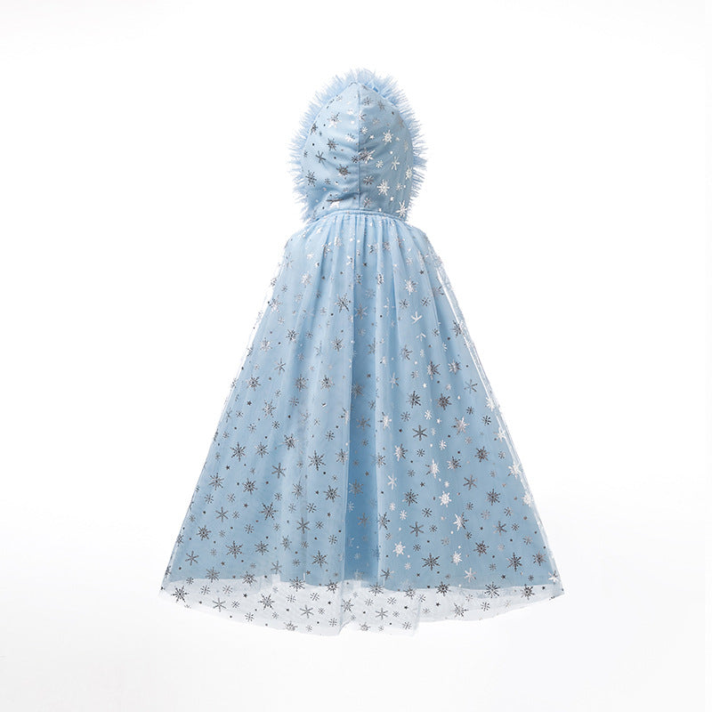 Winter Frozen Elsa Princess Cape