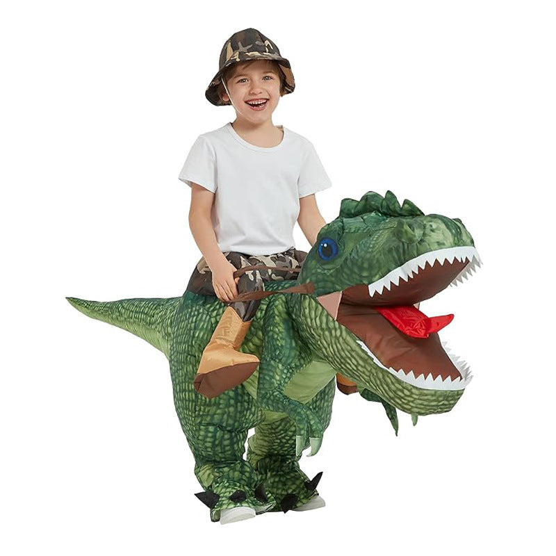 KDIS Riding Funny Big-Headed Tyrannosaurus Rex Dinosaur Inflatable Costumes