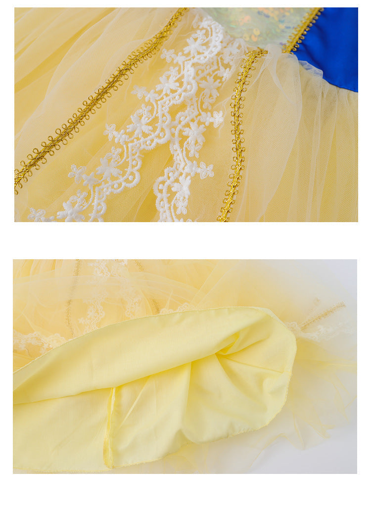 Charming Princess-inspired Skirt Children's Summer Dress For Young Girls