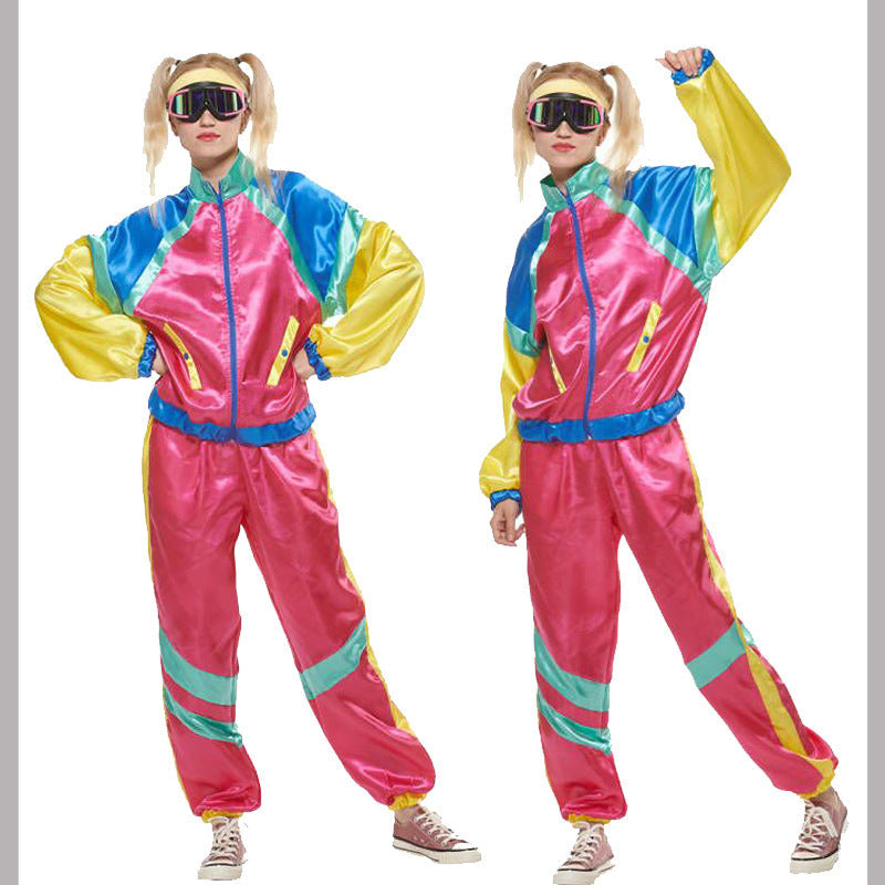 Retro Hip Hop Rock Music Halloween Couple Tracksiuts