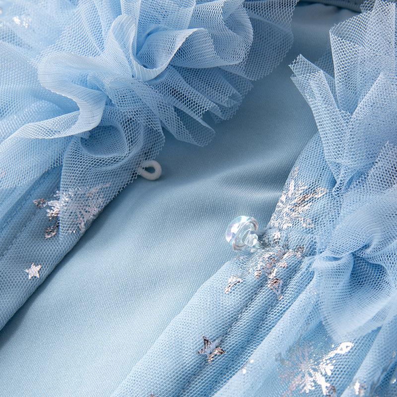 Winter Frozen Elsa Princess Cape