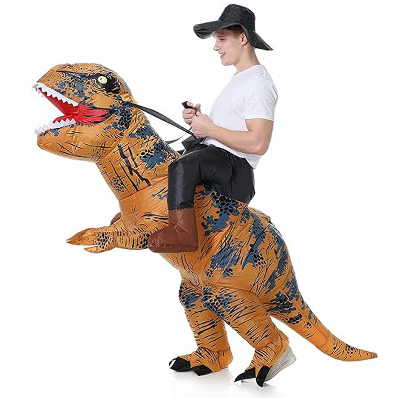 Riding Tyrannosaurus Rex Inflatable Model Funny Party Costume