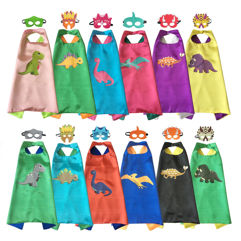 Children's Dinosaur Cape and Eye Mask