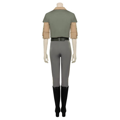 Women Princess Leia Costume Vest Shirts Pants Leia Organa Cosplay Costume