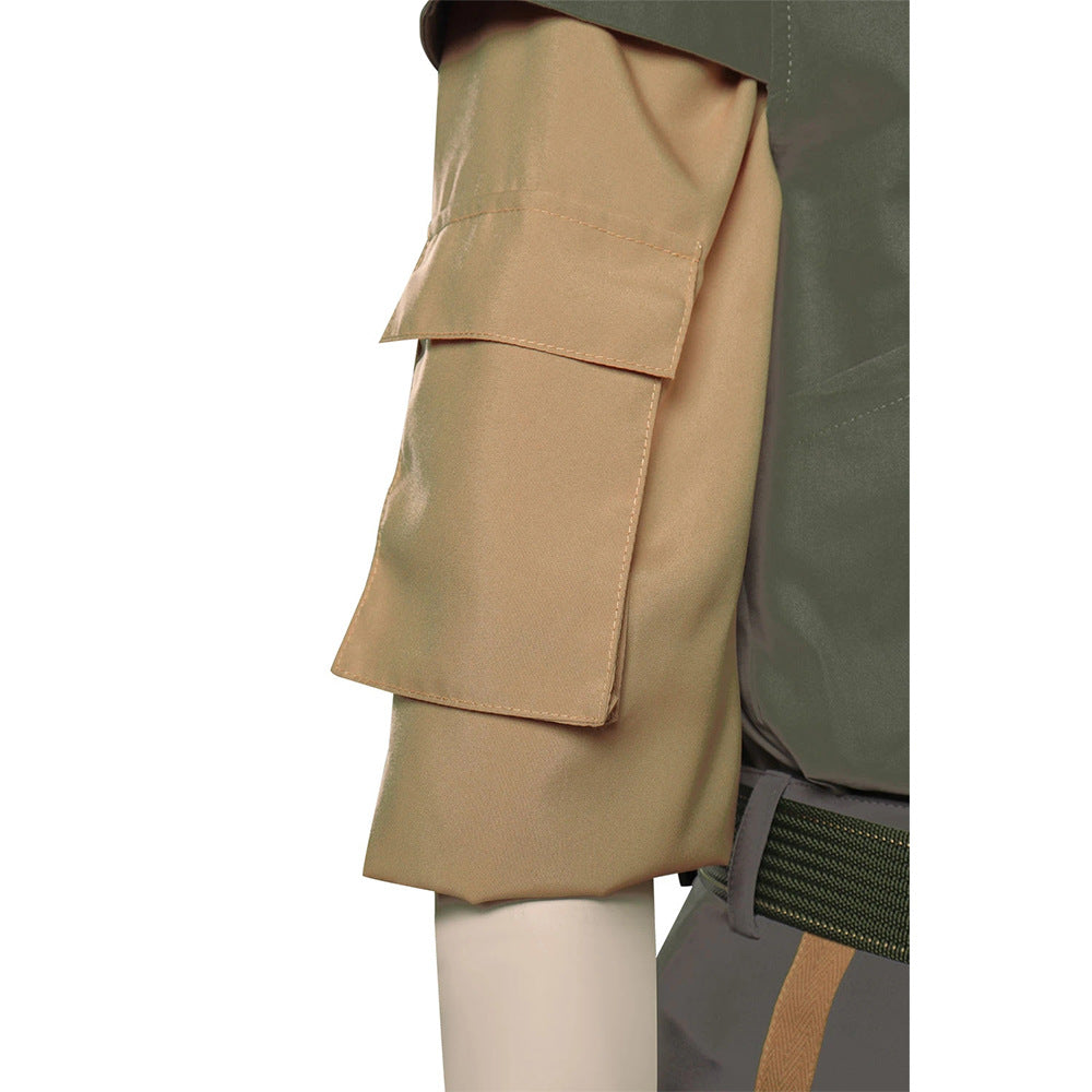 Women Princess Leia Costume Vest Shirts Pants Leia Organa Cosplay Costume