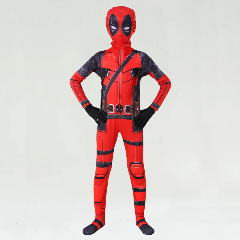 Kids Superhero Costumes America Superhero Cosplay Bodysuit Jumpsuits Halloween Party Dress Up