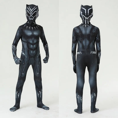 Black Panther Costume Wakanda Forever Cosplay Bodysuit Boys Girls Superhero Costumes