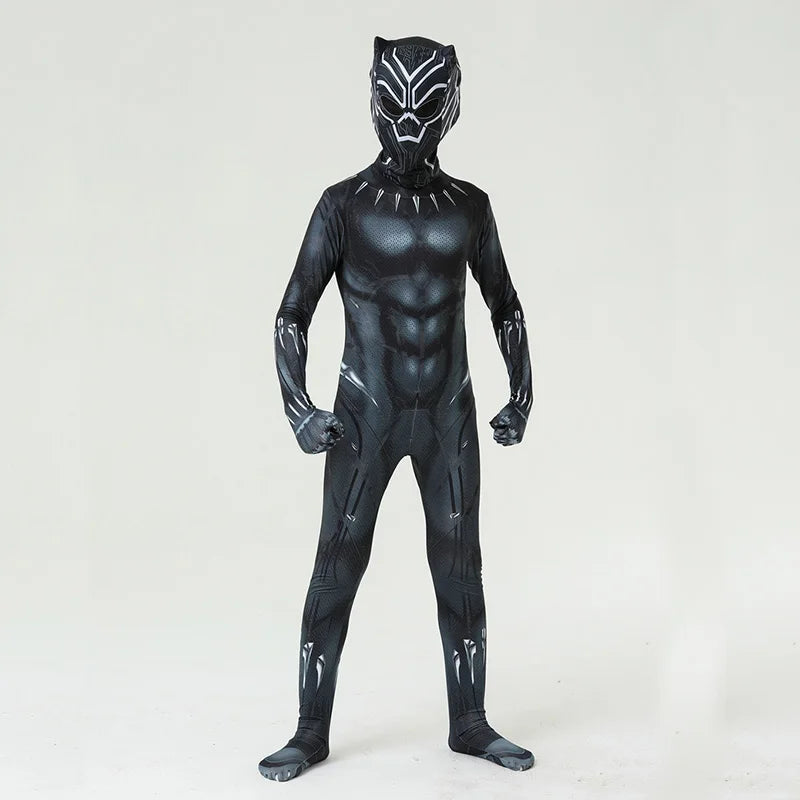 Black Panther Costume Wakanda Forever Cosplay Bodysuit Boys Girls Superhero Costumes