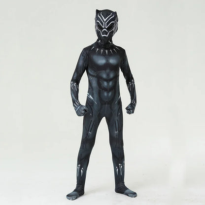 Black Panther Costume Wakanda Forever Cosplay Bodysuit Boys Girls Superhero Costumes