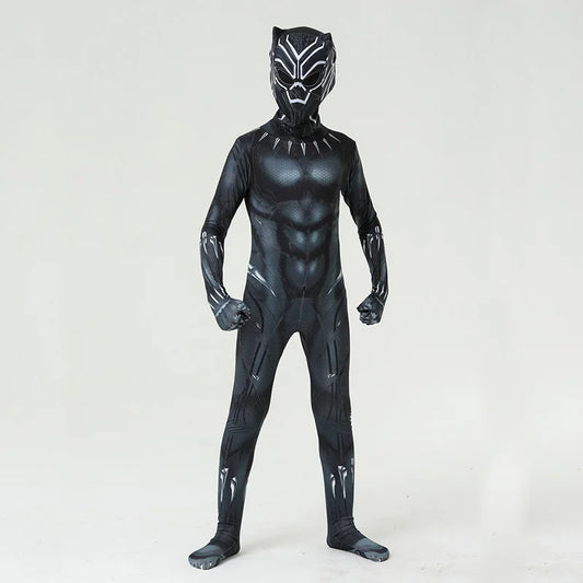 Black Panther Costume Wakanda Forever Cosplay Bodysuit Boys Girls Superhero Costumes