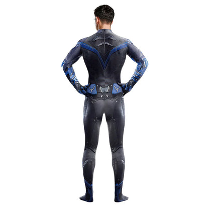 Movie Gotham Knights Nightwing Cosplay 3D Jumpsuit Women Men Bat Cosplay Costume