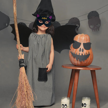 Kids Bat Wings and Mask Costume Toddler Boys Girls Party Favors Gothic Bat Costume