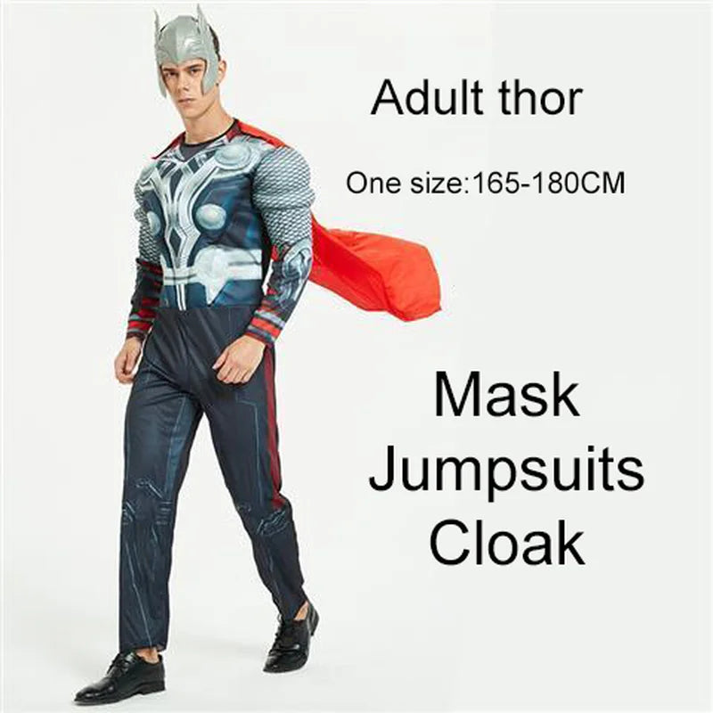 Avengers Adult Superhero Costume Cosplay Muscle Suit HalloweenCostumes