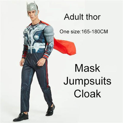 Avengers Adult Superhero Costume Cosplay Muscle Suit HalloweenCostumes