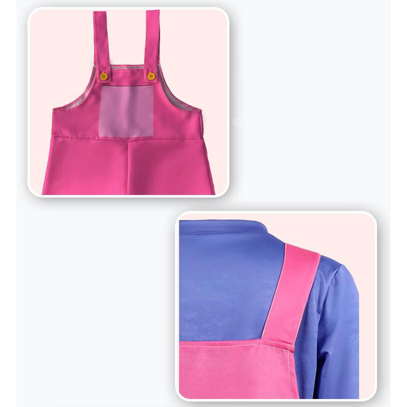 Digital Circus Jax Costume Amazing Jax Cosplay Shirt and Overalls Set Birthday Dress Up Halloween Costume