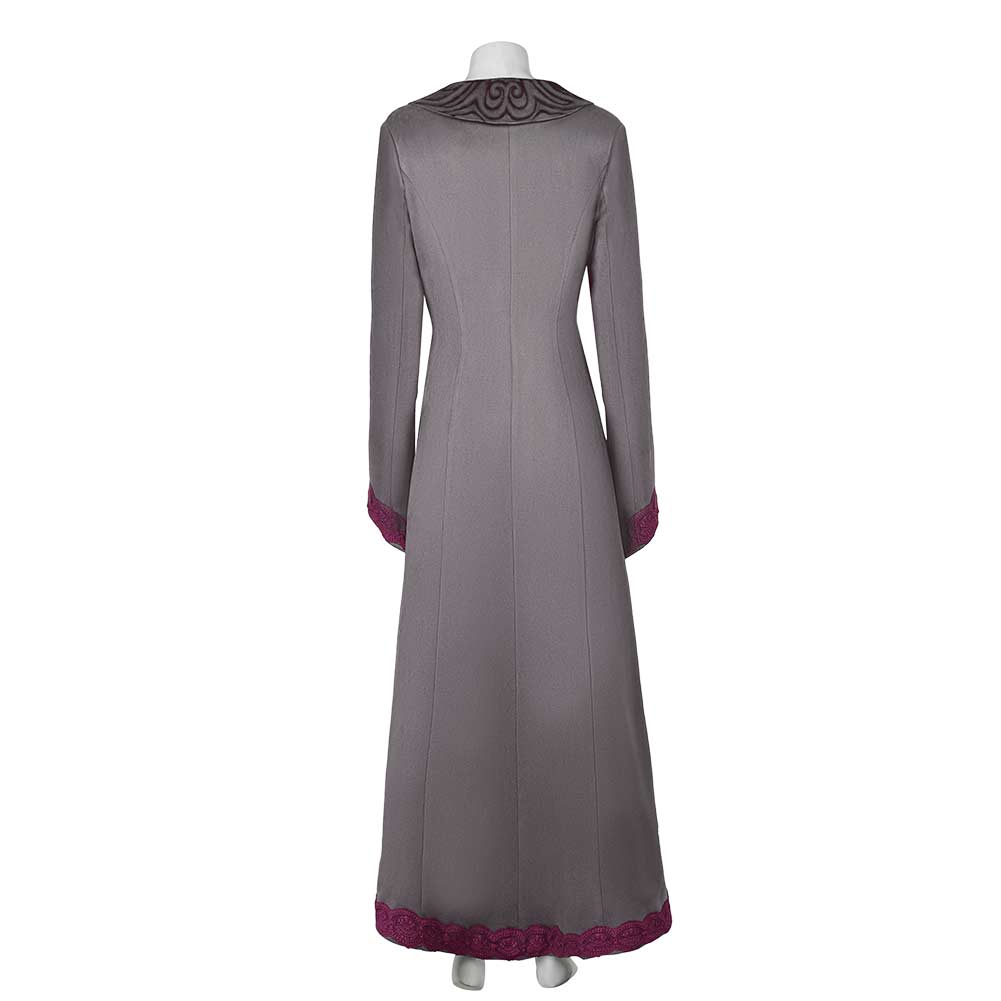 Women Elphaba Grey Outfit Coat and Slip Dress Set Halloween Party Outfits