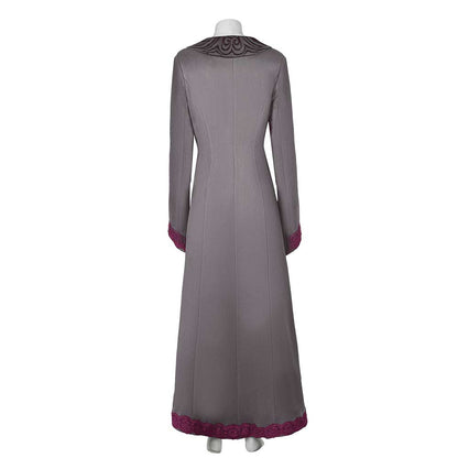 Women Elphaba Grey Outfit Coat and Slip Dress Set Halloween Party Outfits