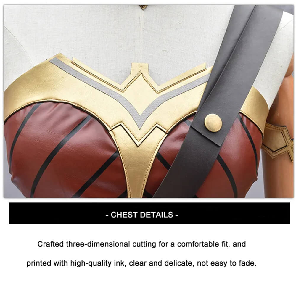 Deluxe Wonder Woman Costume Diana Prince Outfits Superhero Complete Cosplay Costume