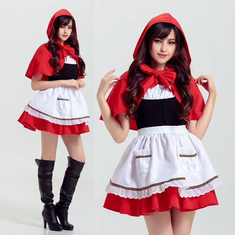 Sexy Little Red Riding Hood Costume For Parties