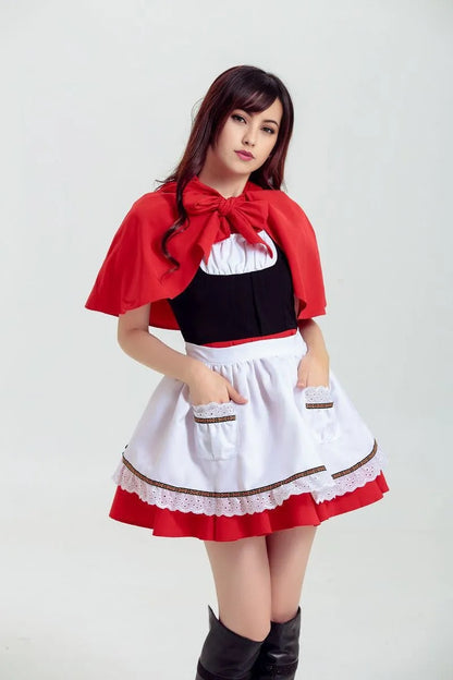 Sexy Little Red Riding Hood Costume For Parties