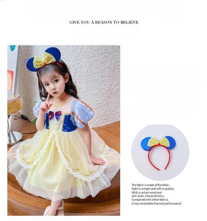 Charming Princess-inspired Skirt Children's Summer Dress For Young Girls
