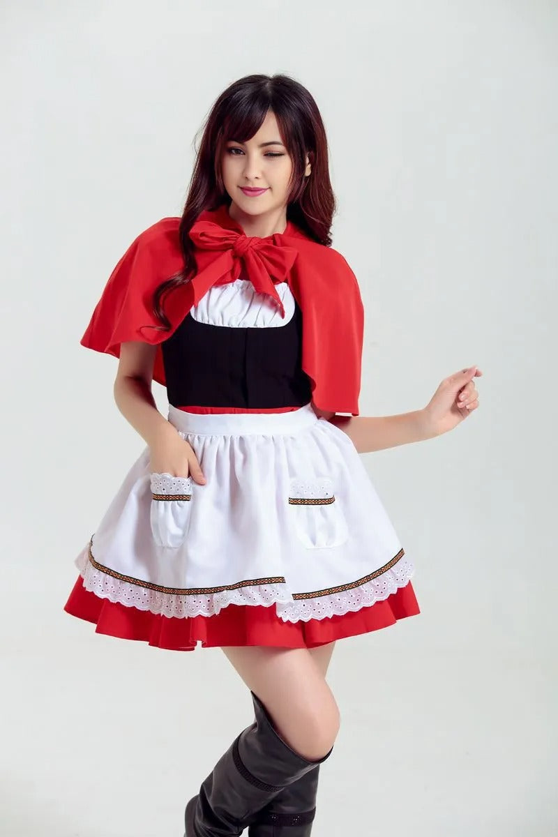 Sexy Little Red Riding Hood Costume For Parties