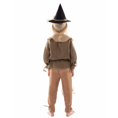 Boys Scarecrow Costume Kids Party Halloween Scarecrow Cosplay Outfit Set