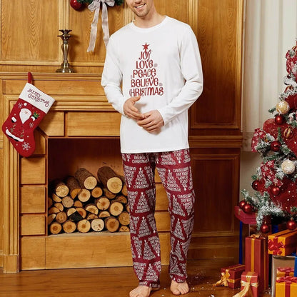 Christmas Daddy Mommy and Me Family Matching Set Soft Homewear Costume