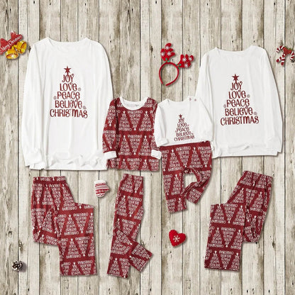 Christmas Daddy Mommy and Me Family Matching Set Soft Homewear Costume