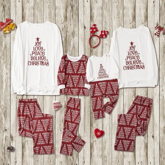 Christmas Daddy Mommy and Me Family Matching Set Soft Homewear Costume