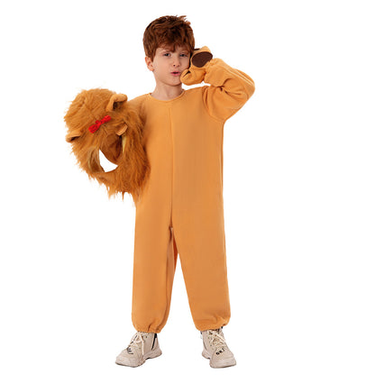 Kids Lion Costume Party Halloween Cosplay Cowardly Lion Outfit