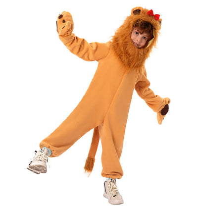 Kids Lion Costume Party Halloween Cosplay Cowardly Lion Outfit