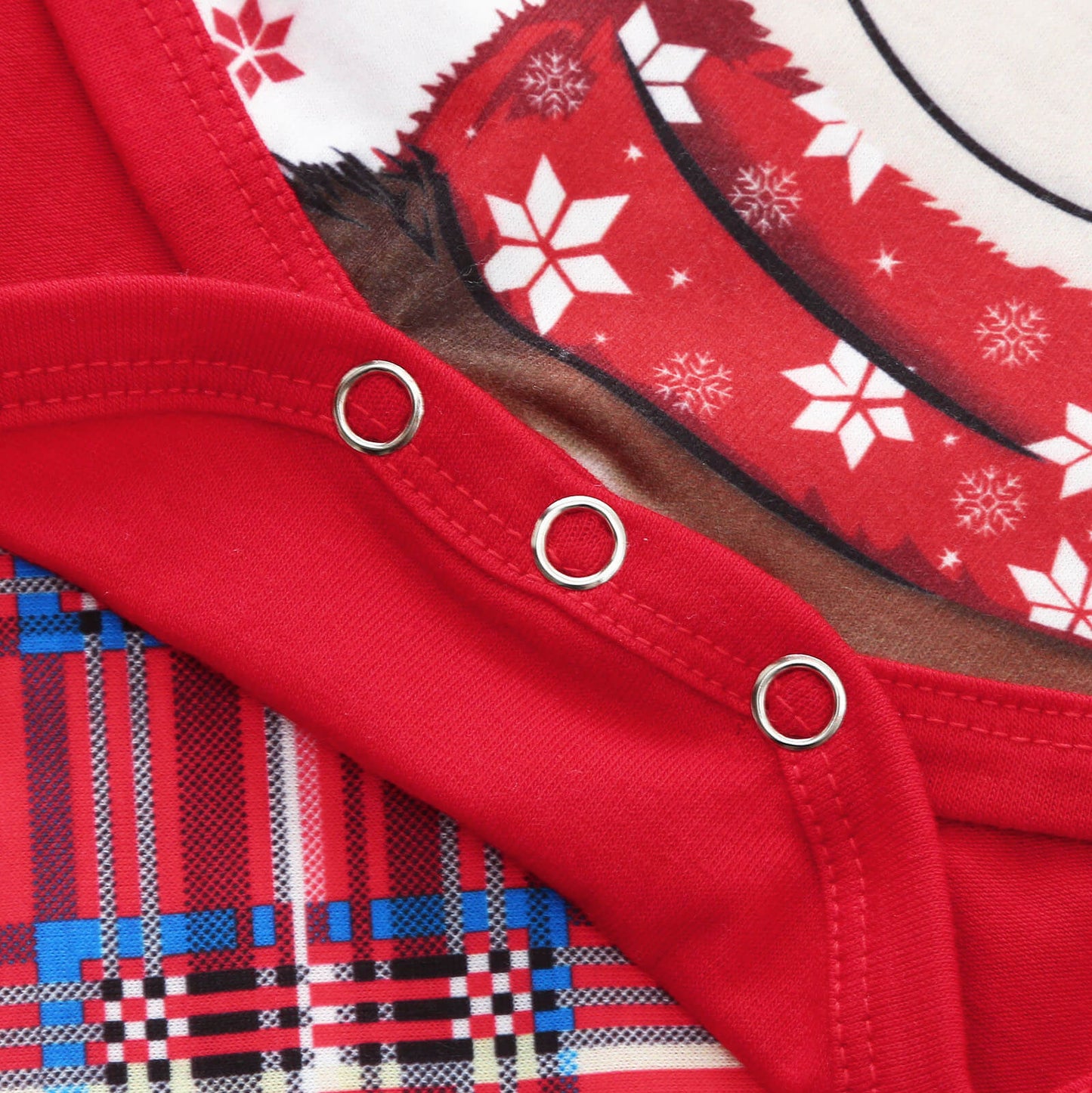 Family Christmas Pajamas for Whole Members Santa's Deer Sleepwear Pjs Set