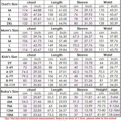 Family Matching Christmas Pajamas One Piece Zipper Hoodie for Whole Members