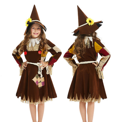Female Scarecrow Costume Girls Women Farm Party Scarecrow Costumes