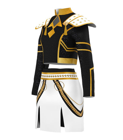 Black Zoey Costume Golden Stage Performance Oufit For Party Cosplay and Halloween Cosplay