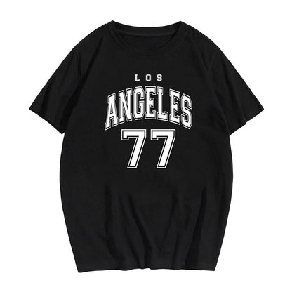 Men Letter and Number Print Crewneck Short Sleeve T-Shirt