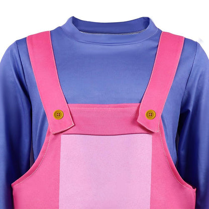 Digital Circus Jax Costume Amazing Jax Cosplay Shirt and Overalls Set Birthday Dress Up Halloween Costume