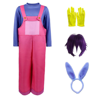 Digital Circus Jax Costume Amazing Jax Cosplay Shirt and Overalls Set Birthday Dress Up Halloween Costume