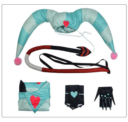 Fizzarolli Costume Women Fizzarolli Clown Cosplay Dress With Hat And Stockings Halloween Costume