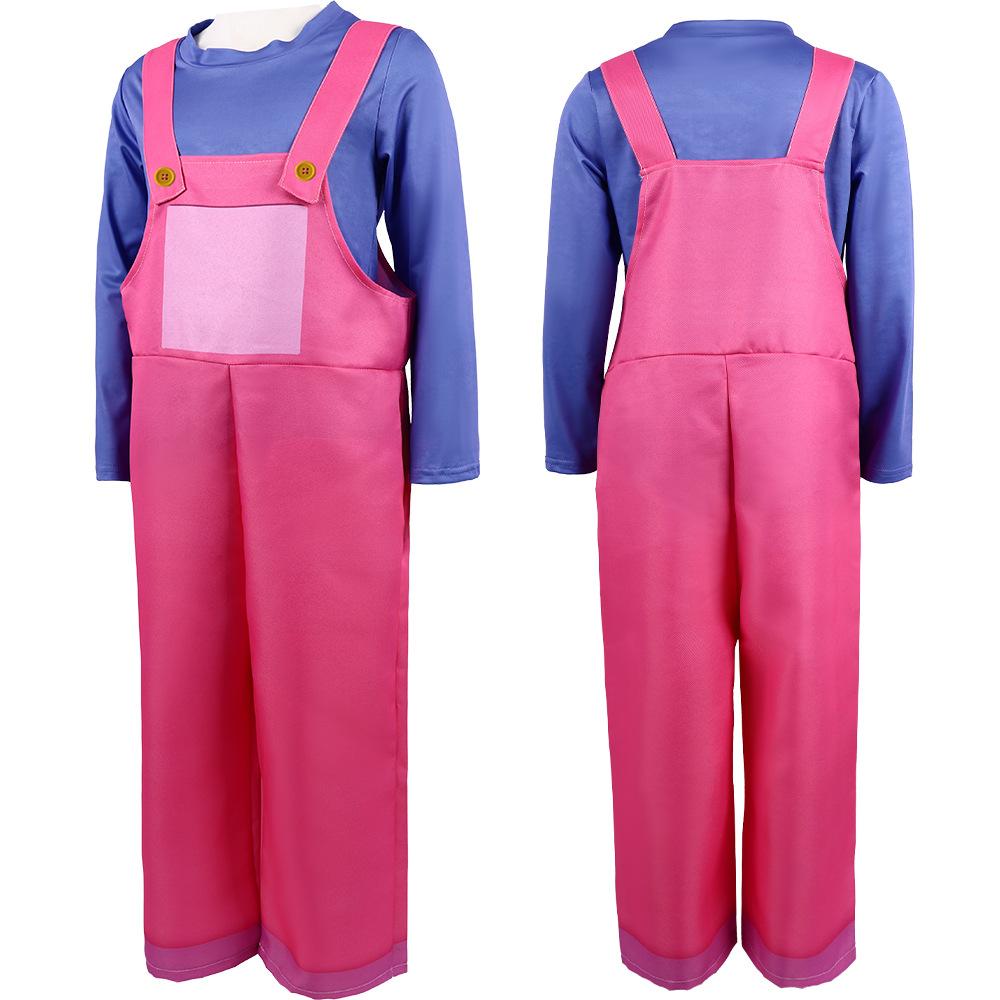 Digital Circus Jax Costume Amazing Jax Cosplay Shirt and Overalls Set Birthday Dress Up Halloween Costume