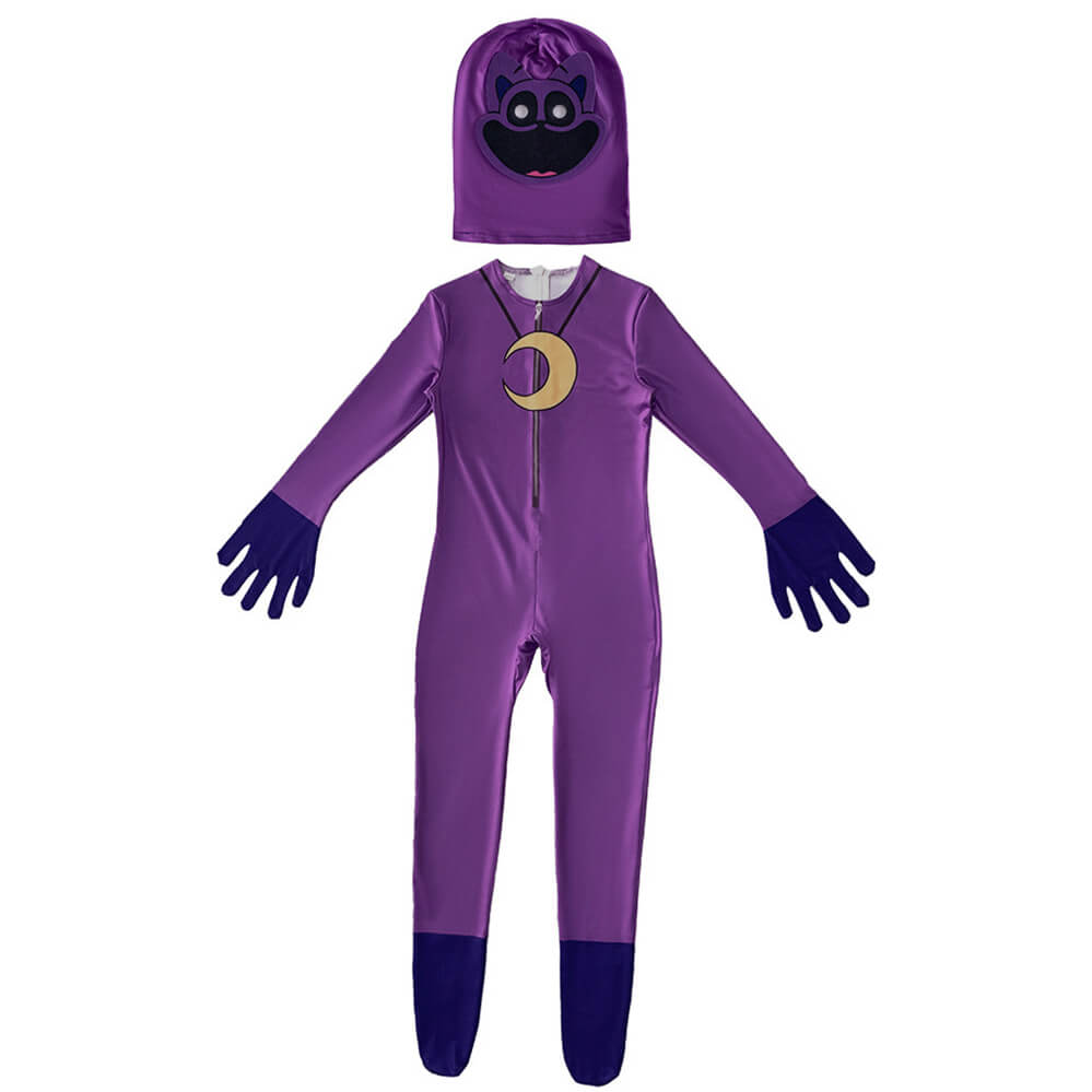 Catnap Costume Smiling Critters Cosplay Outfit Catnap Zentai and Mask Halloween Costume