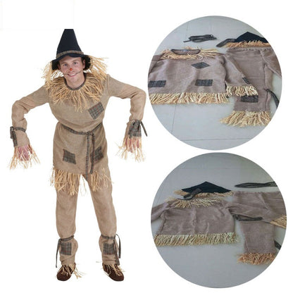Male Scarecrow Costume Boys Men Toddler Halloween Scarecrow Costumes
