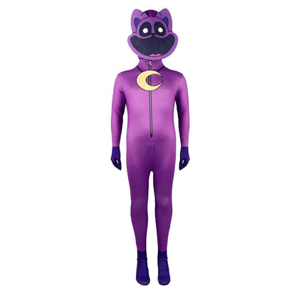 Catnap Costume Smiling Critters Cosplay Outfit Catnap Zentai and Mask Halloween Costume