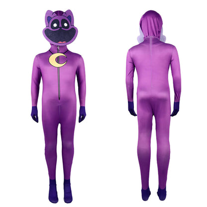 Catnap Costume Smiling Critters Cosplay Outfit Catnap Zentai and Mask Halloween Costume